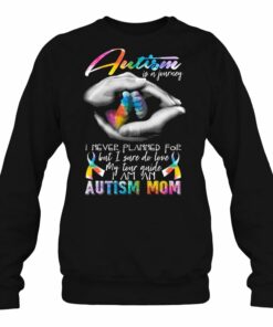 Autism Is A Journey I Never Planned For But I Sure Do Love Hand Mom Colorful Version 2