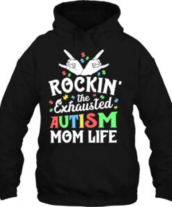 Autism Mama Gift Rockin The Exhausted Autism Mom Life 3