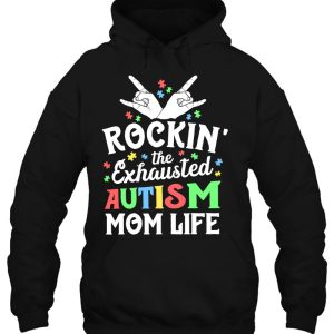 Autism Mama Gift Rockin The Exhausted Autism Mom Life 3