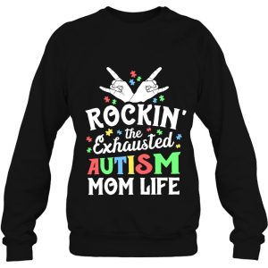 Autism Mama Gift Rockin The Exhausted Autism Mom Life 4