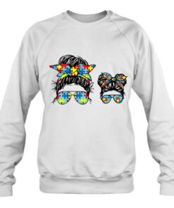 Autism Mom And Kid Life Messy Bun Sunglasses Bandana 4