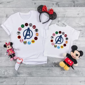 Avengers Marvel Superhero Crewneck Shirt