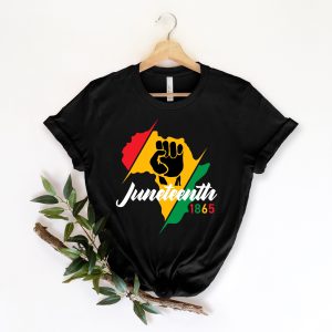 Black Lives Matter Juneteenth Afro Freeish Since 1865 T Shirt