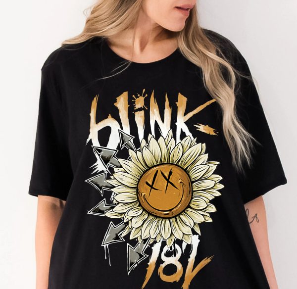 Blink-182 Lyric Song 90s Music Fan Tour Shirt