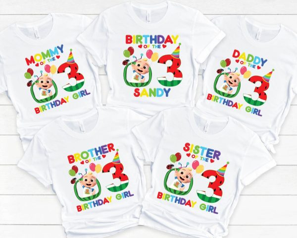 Custom Cocomelon Family Matching Birthday Shirt