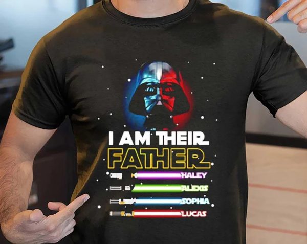 Custom I Am Their Father Personalized Dad Starwars Shirt