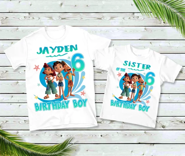 Custom Luca Birthday Matching Family Shirt