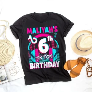 Custom Personalized Tiktok Birthday Party Shirt