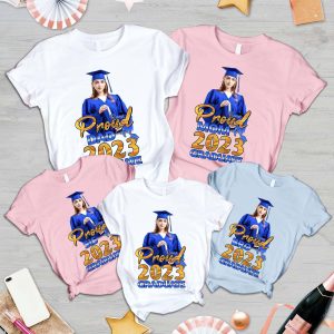 Custom Photo Graduation Proud Mom Dad Of Graduate Shirt