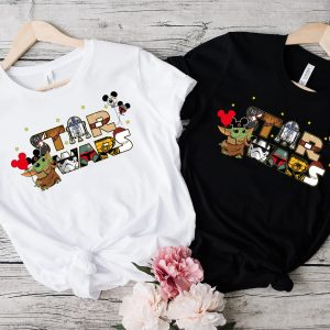 Custom Text Disney Star Wars Balloons Group Shirt