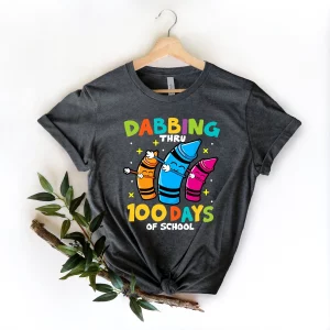 Dabbing Through 100 Days Of School Teacher Appreciation Shirt