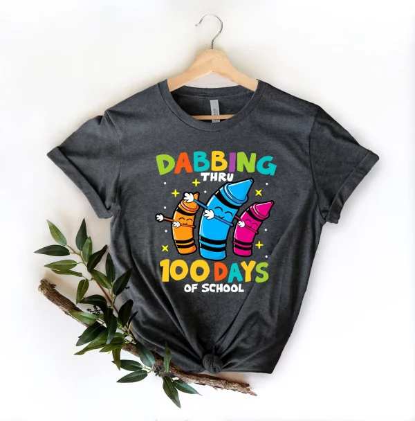 Dabbing Through 100 Days Of School Teacher Appreciation Shirt