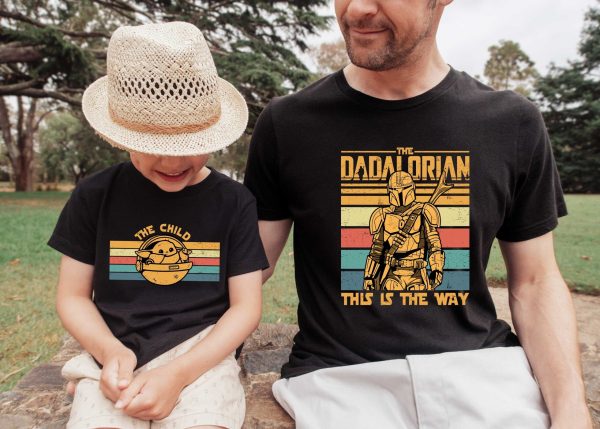 Dadalorian And The Child Matching Fathers Day Shirt