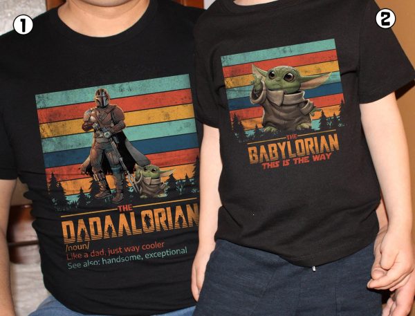 Dadalorian Family Babylorian Star Wars Shirt