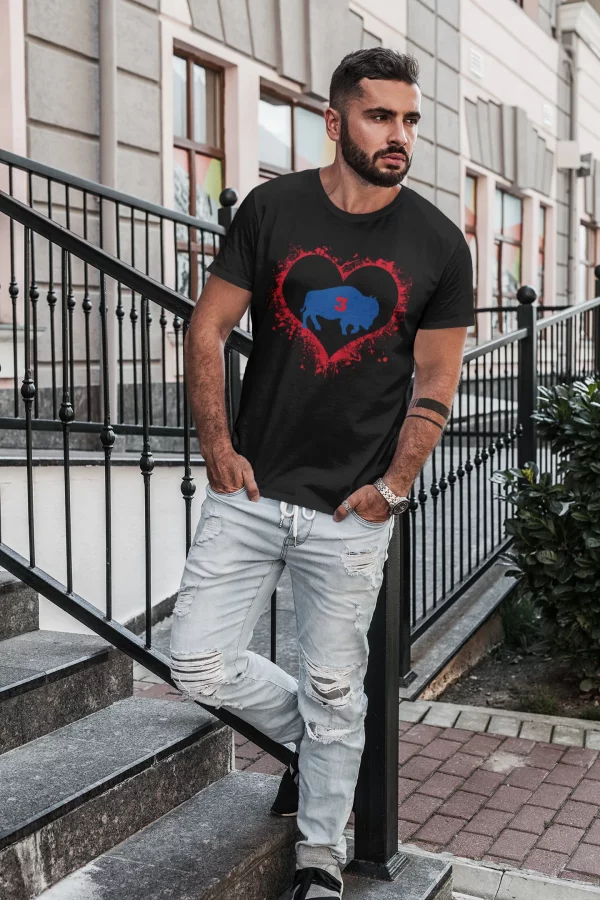 Damar Hamlin Heart 3 Unisex Tee