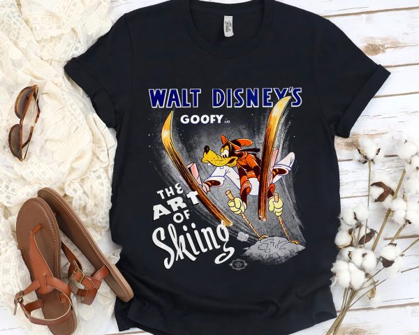 Disney Goofy In The Art Of Skiing Magic Kingdom T Shirt