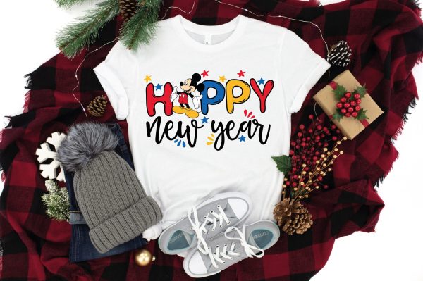 Disney Mickey Happy New Year Shirt Hoodie Sweatshirt