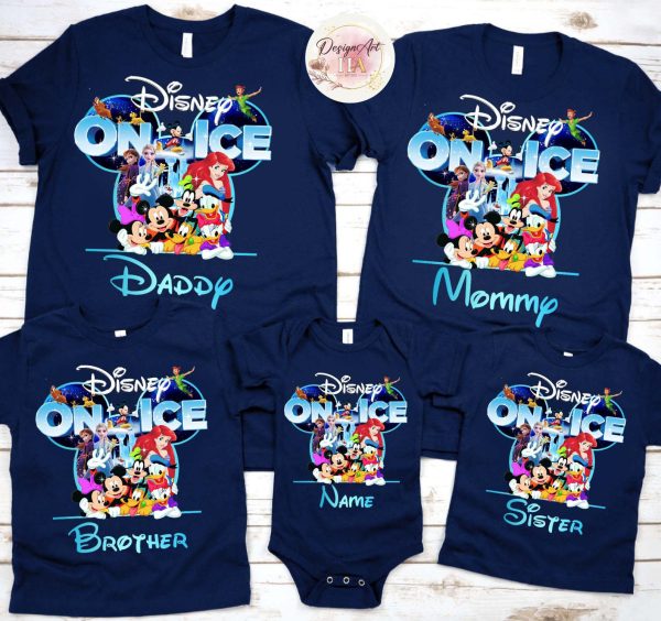 Disney On Ice Personalized Family Matching Shirt