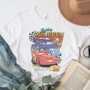 Disney Pixar Cars Lightning McQueen Palm Tree Sunset T-Shirt