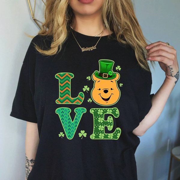 Disney Winnie The Pooh St Patrick’s Day Shamrock T Shirt