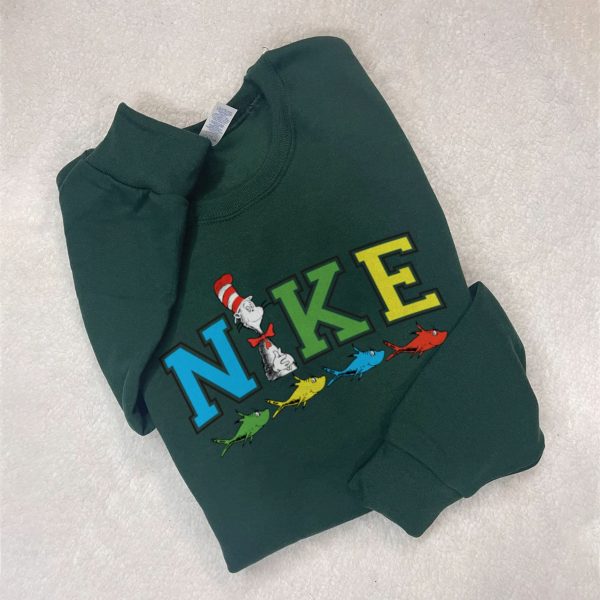 Dr Seuss Swoosh Cat In The Hat Green Eggs And Ham Sweatshirt