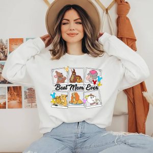 Dumbo Mrs. Potts Bambi Kanga Best Mom Ever Mothers Day Shirt