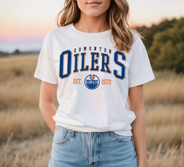 Edmonton Oilers Hockey College Shirt