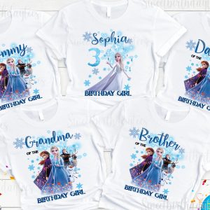 Elsa Frozen Birthday Party Custom Shirt