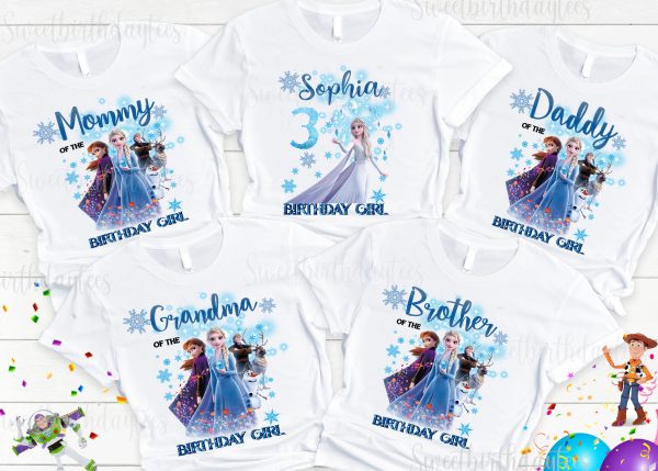 Elsa Frozen Birthday Party Custom Shirt