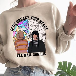 Enid And Wednesday Split Window Friends Quote Sweatshirt Shirt