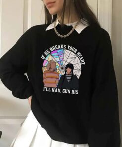 Enid And Wednesday Split Window Friends Quote Sweatshirt Shirt 2