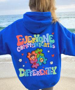Everyone Communicate Differently Autism Awareness T-Shirt 2 Everyone Communicate Differently Autism Awareness T Shirt 3