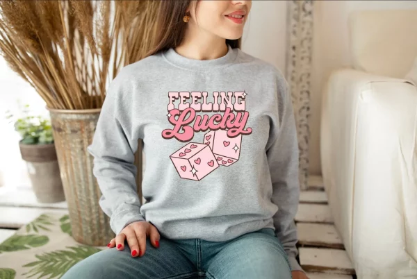 Feeling Lucky Valentine’s Day Sweatshirt Shirt