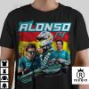 Fernando Alonso Aston Martin F1 Team 90s Formula One T-Shirt