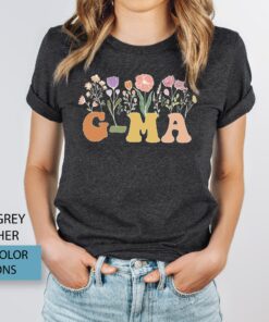 Floral Gma Mothers Day Gift Grandmother Shirt 1 Floral Gma Mothers Day Gift Grandmother Shirt 2