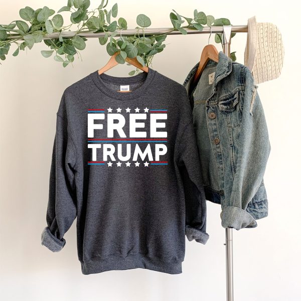 Free Trump Not Guilty Conservative Pro America Hoodie