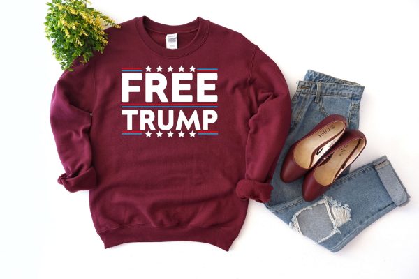 Free Trump Not Guilty Conservative Pro America Hoodie