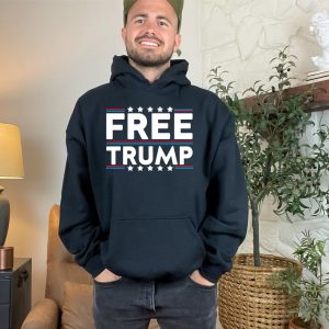 Free Trump Not Guilty Conservative Pro America Hoodie 4