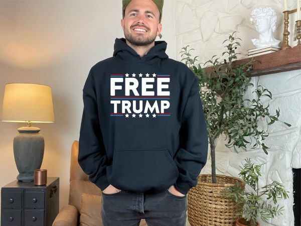 Free Trump Not Guilty Conservative Pro America Hoodie