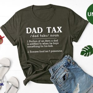 Funny Grandpa Daddy Dad Tax Shirt Husband Gifts