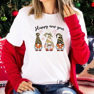 Funny Happy New Year Christmas Gnomes Shirt Sweatshirt