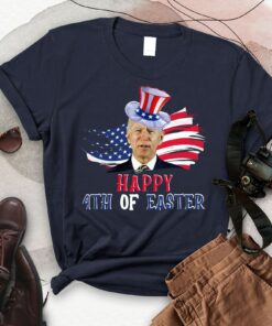 Funny Joe Biden Happy 4th Of Easter Confused July Shirt 5