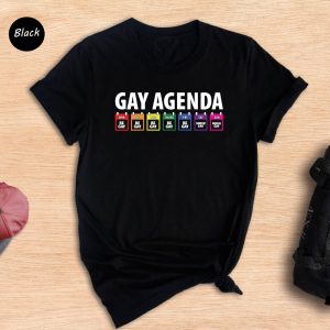 Funny LGBT Pride Month Gay Agenda T Shirt