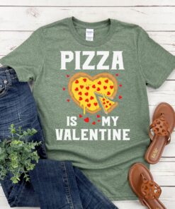 Funny Pizza This Is My Valentine Unisex Shirt 2