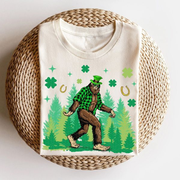 Funny Sasquatch Bigfoot St Patrick’s Day Shirt