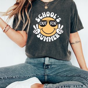 Funny Smiley Schools Out For Summer Shirt