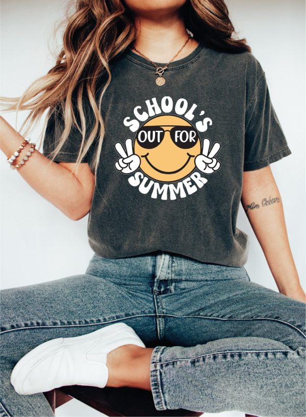 Funny Smiley Schools Out For Summer Shirt