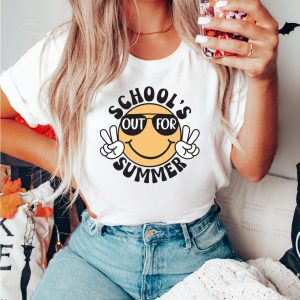 Funny Smiley Schools Out For Summer Shirt