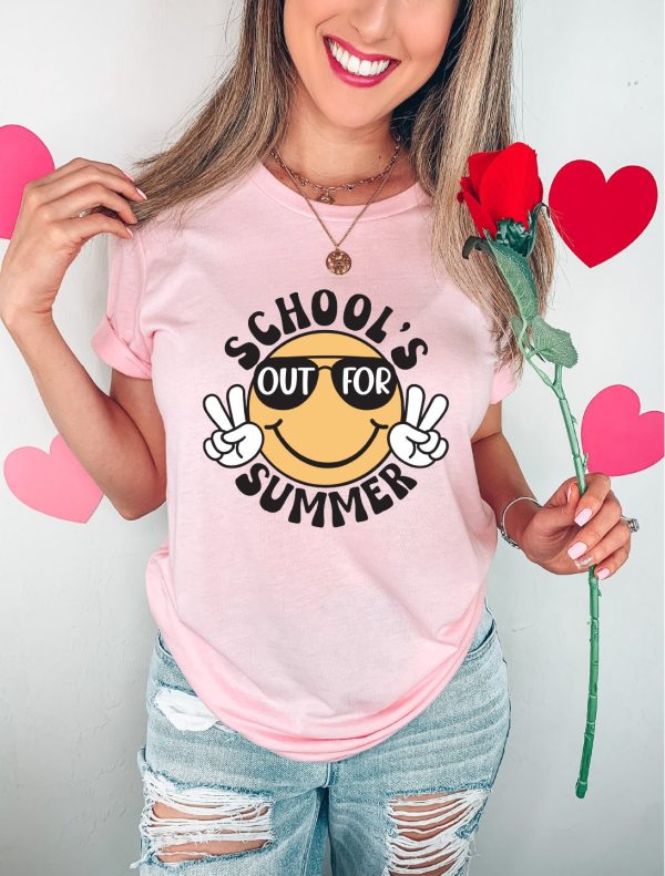 Funny Smiley Schools Out For Summer Shirt