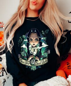 Funny Wednesday Addams Halloween Spooky Sweatshirt Shirt 1